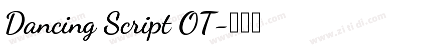 Dancing Script OT字体转换